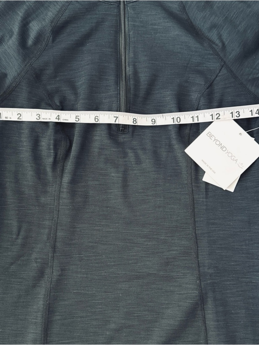 Beyond Yoga Heather Rib Westside Dress Black Quarter Zip Small NWT - Picture 6 of 7